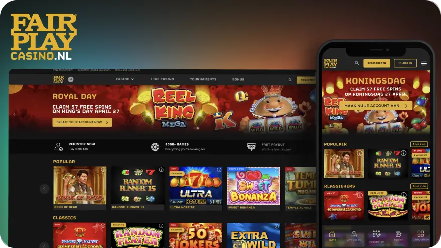 Lead UX Designer at Fair Play Casino project cover