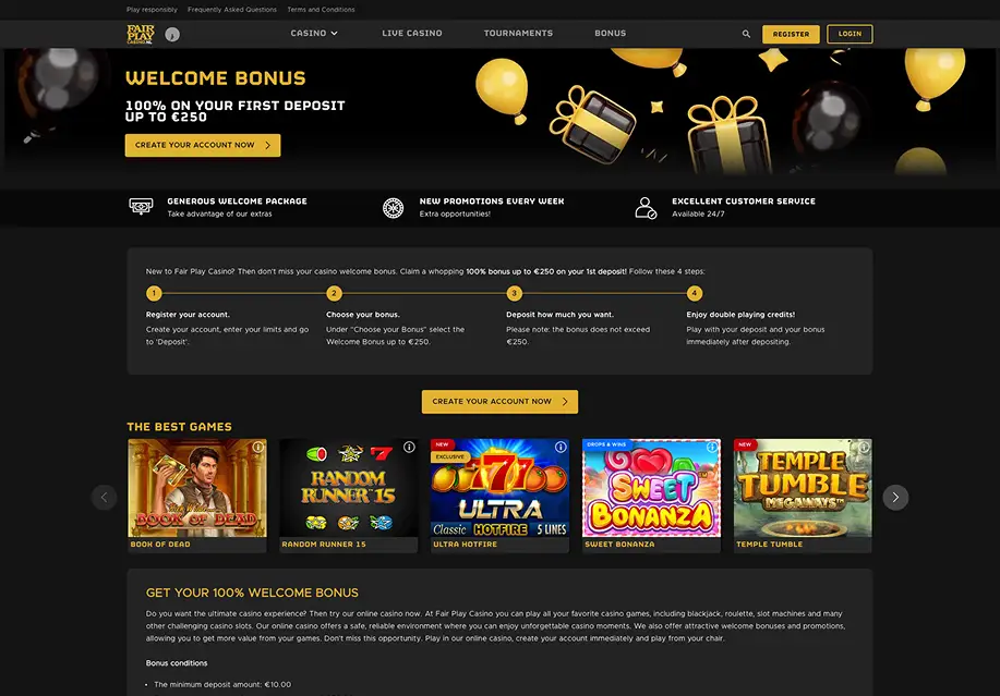 Fairplay Casino mid section